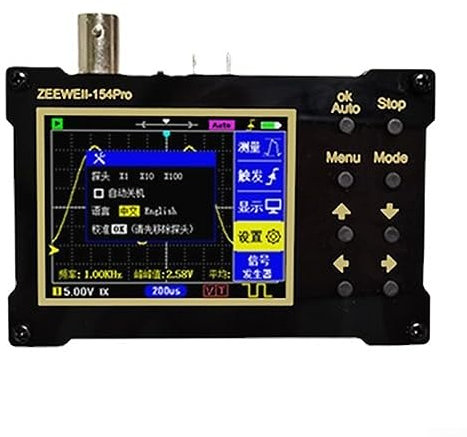 DAZZLEEX Osciloscopio digital de mano - DSO154Pro con pantalla LCD de 24 pulgadas y generador de señal de hasta 500 kHz