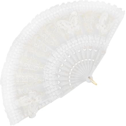 Spitzen-handfächer Eleganter Hochzeitsfächer Für Damen Handfächer Zum Zusammenfalten