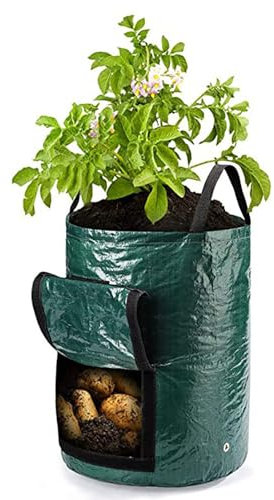 BTAISYDE Sacs à Plantes Sac Culture Pomme de Terre Sacs de Culture Sac de Plantation Respirants pour Pommes de Terre, Tomates, Carottes, Oignons, Fleurs et Légumes,Green,5 gallons