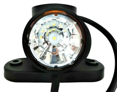 MelTruck LED Umrissleuchte für LKW, PKW, Anhänger, Transporter, Bus, Caravan, Wohnmobil, Traktor, Trecker, Bagger, Schlepper – 12V/24V, 4 LEDs, Positions- & Seitenmarkierungsleuchte