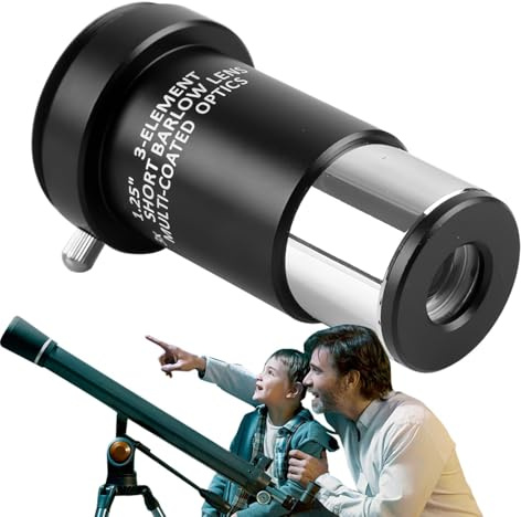 Objektiv für Teleskop, Augenweichen von Teleskop -Linsen 1,25 Zoll | 2x Vergrößerung astronomisches Okular an der Vergrößerung