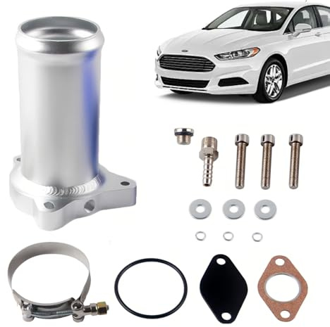 FortuneGlobe kit rimozione valvola egr 1.9 tdi 130/160 CV Diesel,Ricambio Per Valvola Egr Tubo,Kit Valvola di Ricambio Tubo Alluminio fit for egr delet kit 1.9 tdi 130/160 cv diesel