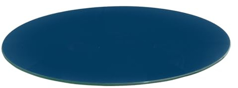 Harbour Housewares Round Glass Chopping Board - 30cm - Hague Blue | Tempered Heat-Resistant Home Kitchen Worktop Saver Hob Cooker Stove Top Surface Protector Cover Cutting Boards