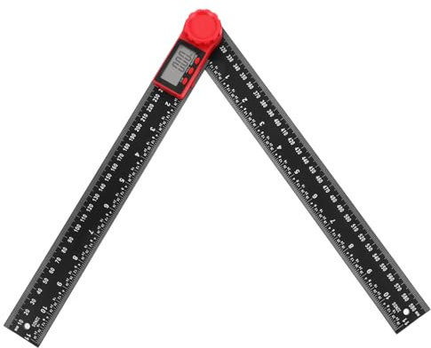 MAGICLULU 1 Set Righello Angolare Digitale Strumento Misurazione Angolare Preciso con Display LCD Versatile per Falegnameria e