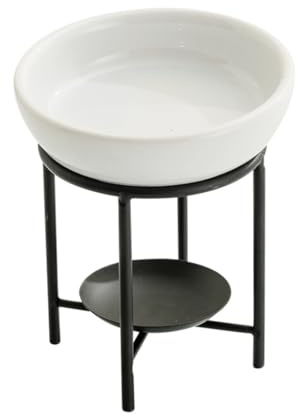 Elegante Ceramica Bruciatori di Olio Essenziale Metallo Tealight Holder Rack Aromaterapie Diffusore Per Decori Casa E