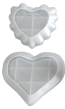3. Stampo flessibile in silicone a forma di cuore quadrato, per creazioni in resina, gesso e sapone, stampi in silicone per uso alimentare