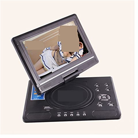 Lettore DVD, Lettore DVD EVD portatile elettronico da 9,8 pollici TV 270 Girevole Widescreen VCD CD MP3/4 SD USB GIOCO TV mobile GIREVOLE