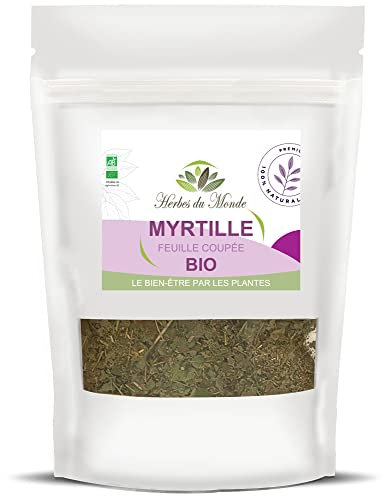 Herbes du Monde – Tisane Feuilles de Myrtille BIO | Infusion Détox & Bien-être | Plante 100% Naturelle | Certifiée AB – 40 g