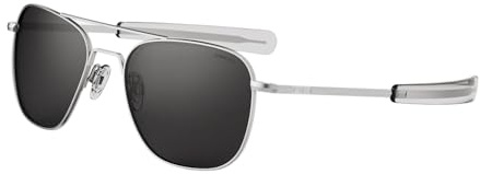 Randolph Eyewear Aviator Sunglasses for Women and Men – Classic Aviator Glasses Non-Polarized and 23k Gold Frame, UV Protection Sunglasses Made to Last a Lifetime (AGX Green)