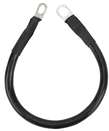 Earth Cable System Ground Grounding Wire Kit 11.8in Ground Wire 4AWG 25mm² 150A High Toughness Flexible Earth Cable for Battery Inverter Black