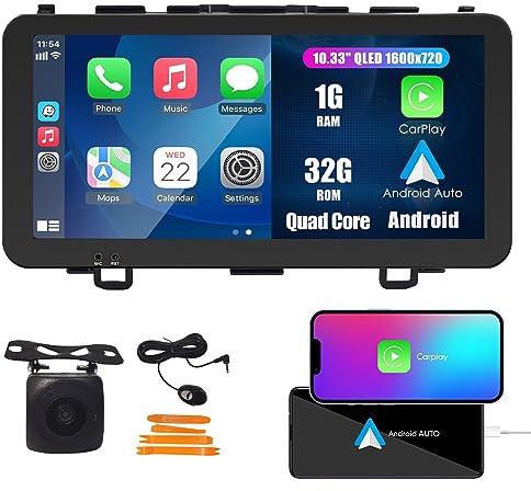 Wostoke Navigazione Android auto Stereo GPS Radio Telecamera di retromarcia Display 10.33 QLED Schermo tattile Headunit Tablet Pad Lettore multimediale Per Honda Crv 2006-2011Quad Core 1G+16G