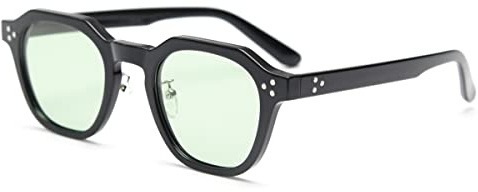 kachawoo Polarisierte Sonnenbrille Frauen TR90 Rahmen Sonnenbrille Polygon Männer Retro Gläser