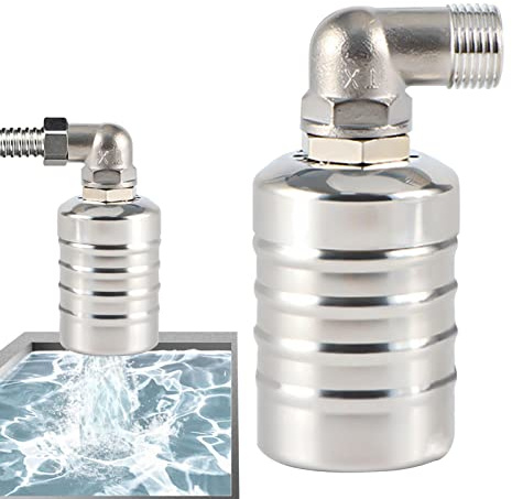 cypreason Wasserstand-Schwimmerventil,304 Automatischer Niveauregler Brunnen-Schwimmerventil, integriertes Filterdesign zur Vermeidung von Verstopfungen, für Wasserspeicher, Pool,