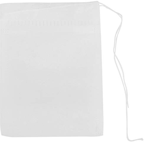 ziyuan Lot de 1000 sachets de thé biodégradables Pla Filtres à ultrasons en fibre de maïs à thé Filtre à café 6 x 8 cm