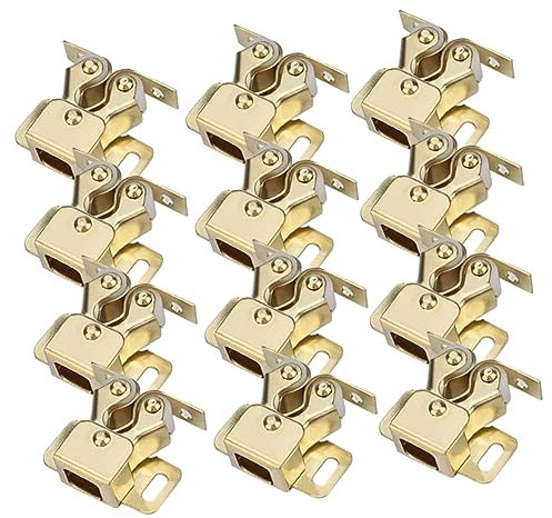 jojofuny 20pièces Loquets à Ressort Pour Armoires Et Placards Système De Fermeture à Double Bouchons De Porte