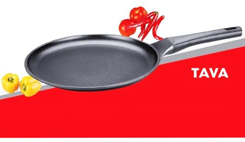 24 Cm Multipurpose Master Cook Induction TAWA | Diecast Aluminium | Non Stick | DOSA | Crepe | Pan | Classic Roti | Chapati | Pancake | Induction Base | HD | Home | Kitchen | Chef | UK Free P&P