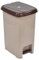 URBNLIVING 8L or 40L or 15L Slim Recycling Kitchen Step On Pedal Bin With Inner Insert Liner Pocket and Lid for Home and Office (25L Cappuccino)