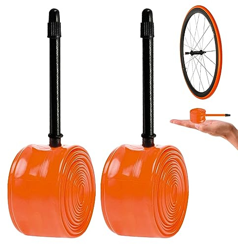 Cámara interior de 700c para 700x18-32c 2 piezas Cámara interior de bicicleta de carretera Material de TPU Cámara interior de bicicleta ligera resistente a las perforaciones para ciclismo de carretera