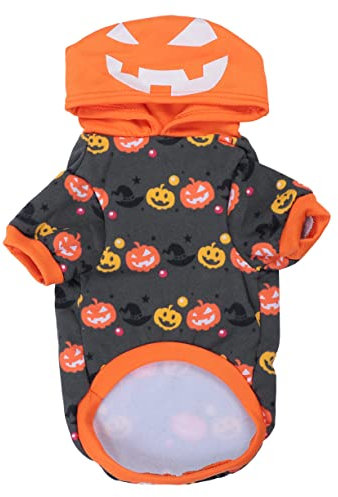 BESPORTBLE Thick Warm Pumpkin Costume Für Haustiere Kuschelige Halloween-verkleidung Für Hunde Für Cosplay-Partys Und Dickem Plüschmaterial