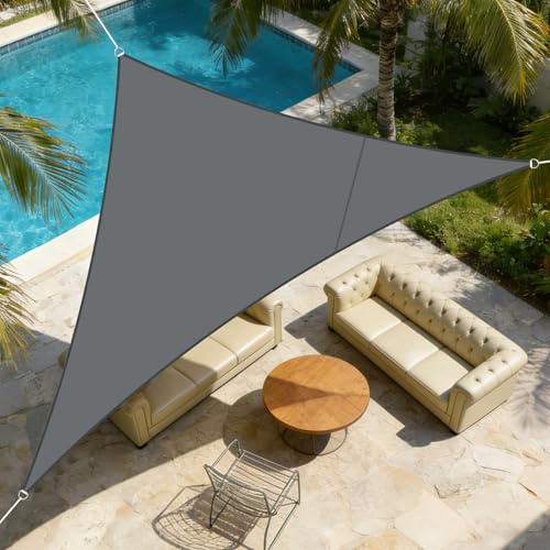 LOVE STORY Toldo Vela Triangular 2.5x2.5x3.5m,Protección UV para Exterior Patio