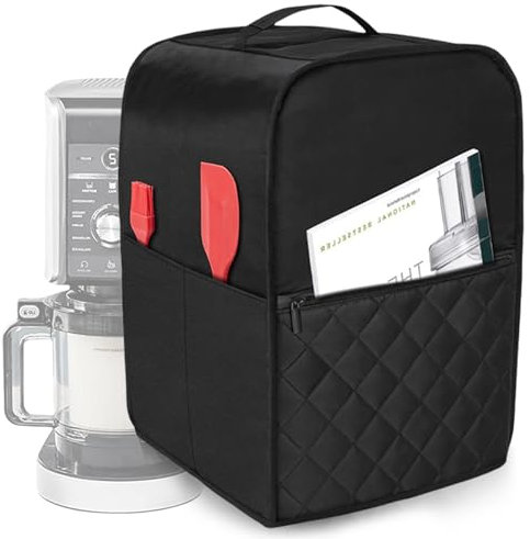 Cubierta para máquina de helados, varios bolsillos, protección contra el polvo, para máquina de helados, para Ninja Creami NC501EU, NC301EU, NC299EU (43 x 28 x 27,5 cm)