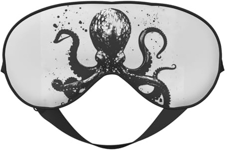 Antifaz para dormir con tinta abstracta, máscaras para dormir para dormir para mujeres y hombres, oscurecimiento de ojos para viajar/dormir