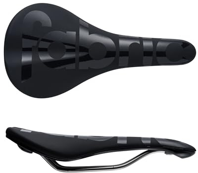 Fabric Scoop Race Team Shallow Saddle – Titanium Rails – Comfortable Bike Saddle - 142mm x 282mm – FSD-12