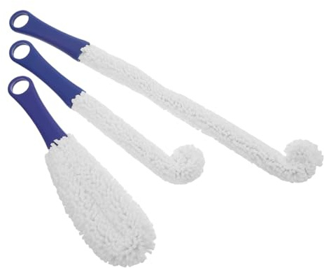 Cabilock 3pièces Brosse De Nettoyage Pour Bouteille Flexible Mousse Pour Carafe Vin Bar Outil De Lavage