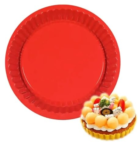 LIEWEI Boutique Shop UK Teglia da Forno in Silicone da 10 Pollici, teglia per Pizza ad Alta Temperatura, Stampo per Pane tostato a Rilascio Facile per Utensili da Cucina