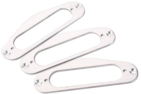 Tonabnehmerrahmen Tl Single Coil Silberner Metall für Stil | 1 Stück mit Schrauben, Feine Verarbeitung als Ersatzteil, für Gitarristen und Luthiers im Selbstgemacht Bereich