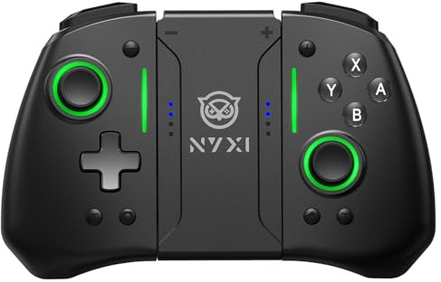 NYXI Hyperion Pro Manette sans fil pour Switch/Switch OLED, Manette Switch avec joystick à effet Hall, Programmable, Gyroscope 6 axes, Turbo et vibration (noir)