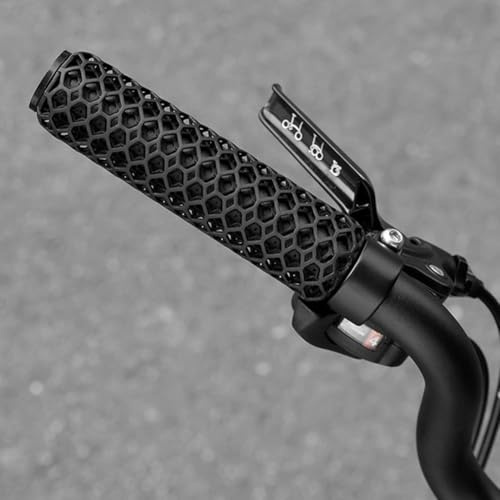 Yhenlovtt Empuñaduras de manillar de bicicleta impresas en 3D para bicicletas de montaña y carretera, ligeras, antideslizantes de 34 g, agarre cómodo con ventilación, compatible con