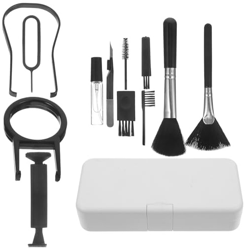 DOITOOL Kit de Nettoyage Électronique 17 Pièces Brosse, Chiffon et Accessoires pour Casques Audio, Claviers et Appareils Mobiles Portable Boîte de Rangement Pratique, Multi-usages