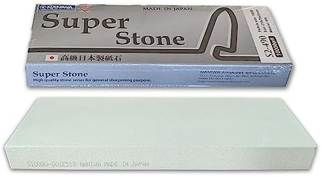 Sanelli Ambrogio, Naniwa Super Stone, afilador de cuchillos profesional, grano # 10000, ideal para el acabado de cuchillos y herramientas de precisión, Splash & Go, fabricado en Japón