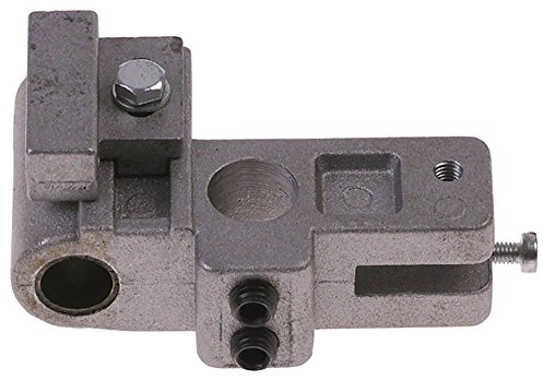 Führung für Aufschnittmaschine Sirman PERLA 250, PERLA 220, Cookmax 411001 Befestigung M8 Breite 54mm für Achse 12mm Höhe 37mm
