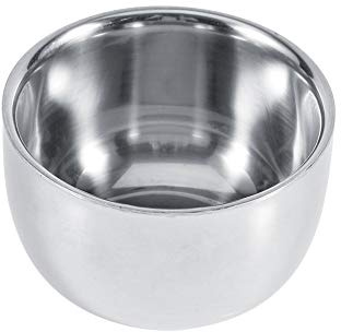 TMISHION Rasierseifenschale Edelstahl Rasierseife, Rasierpinsel, Rasierschaum - Männer Rasierer, Werkzeug, Schale, Tasse, Stylish Praktisch