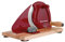 Zassenhaus Brotschneidemaschine manuell CLASSIC | Rot | Solinger Klingenstahl | Schnittstärken: 1-18mm | Brett und Kurbel aus Buchenholz | 30 × 25,5 × 19cm