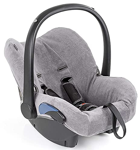 Zamboo Bezug für Maxi Cosi Citi Babyschale - Schutzbezug/Sommerbezug mit Perfekter Passform für Autositz Citi, atmungsaktiv gegen Schwitzen, maschinenwaschbar - Grau (Standard)