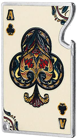 KADAX Flaschenöffner, Kapselheber, Spielkarte Design, Bieröffner aus Stahl, Drehverschlussöffner für Haus, Party, Bar, Soda, Bier, Hochzeit (Creme Kreuz)