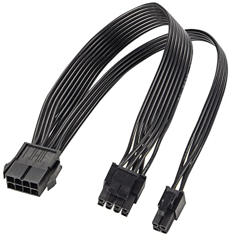 EPS12V CPU 8 Pin Buchse zu CPU ATX 8Pin(4+4) und ATX 4 Pin Stecker Stromversorgungskabel EPS 12V für Motherboard 10.8 Zoll