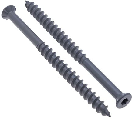 8 mm x 90 mm Béton léger Visser avec Tête Fraisée Torx TX30, Vis de Fixation Directe à Pointe Pointue à Gros Filetage, Ancrage Résistant à la Corrosion C4 pour une Utilisation en Extérieur (10 pcs)