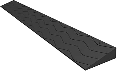 DSXH Tragbare Türschwellenrampen, Rampe Rollstuhl, Kunststofframpe zum Kehren von Roboterrollern und Fahrrädern (Color : Schwarz, Size : 100x10x3.5cm)