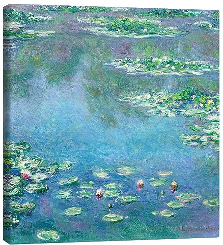 Posterlounge Seerosen, 1906 Leinwandbild von Claude Monet 50 x 50 cm Wandbilder Wanddeko
