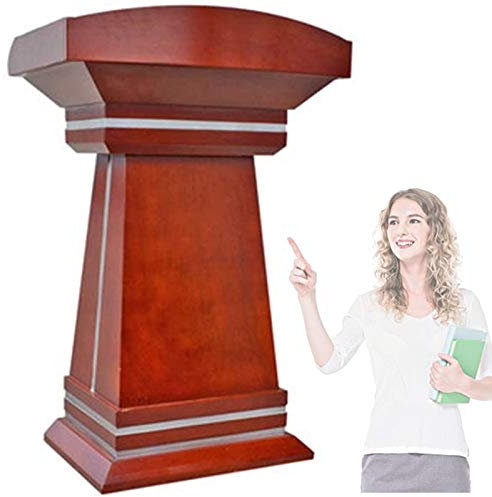 Rednerpult-Podiumsständer, hohes Holzpodest, verwendet für Bodenpodest, Podiumsstuhl, Empfangstheke, Einführungspodium und Podium, Hotel, Klassenzimmer, Bankett