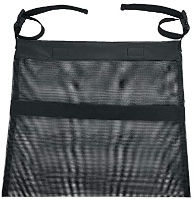 MUBOYI Mesh Wheelchair Armrest Bag, Wheelchair Bag for Chair Back, Mobile Device Accessories for Walker and Transport Chair, Backpack Storage Bag,Black