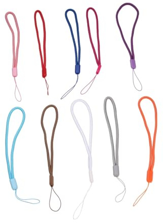 Gadpiparty 10pièces Dragonne Courte Pour Téléphone Et Clés Usb Dragonne Colorée Nylon Pour Téléphone Et Porte-clés