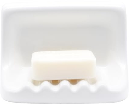 White Vintage Mounted Ceramic Soap Dish for Shower Wall,Retro Ceramic Soap Holder Porcelain Soap Dish Holder Tray for Home Bathtub Bathroom Sink Shower Wall Easy to Clean Keep Soap Dish Dry | Retro Ceramic Porcelain Soap Dish Holder Tray for Home Bathtub Bathroom Sink Shower Wall Easy to Clean Keep Soap Dish Dry