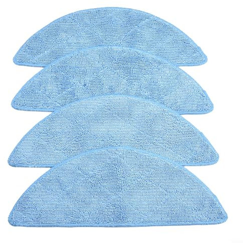 snowchecking Mop Pad Wiper Cloth Kit for for Cecotec,for Conga,for Pet Max,for X-Treme,for Vital Robot Vacuum Cleaner 275 95mm, 4/10 Cleaning Cloth,Rugged and Easy Installation(4 PACK)