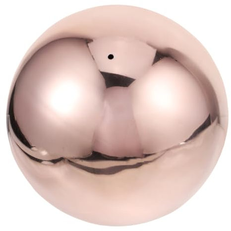 PAMINGONO Sfera Decorativa Palla Riflettente Galleggiante Sfera a Specchio Per Guardare Il Globo Mappamondo Da Giardino Globo a Specchio Decorazione Acciaio Inossidabile Rose Gold