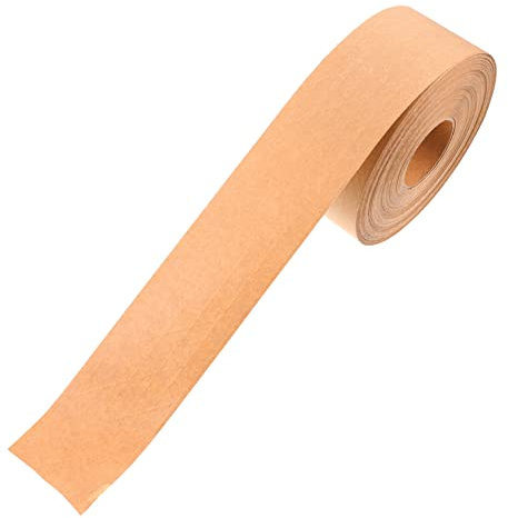DIYEAH Braunes Papier-verpackungsband Siegelband Multifunktions-flatback-klebeband Wasserdichtes Siegelzubehör Für Kartonverpackung Geschenkbox-verpackung